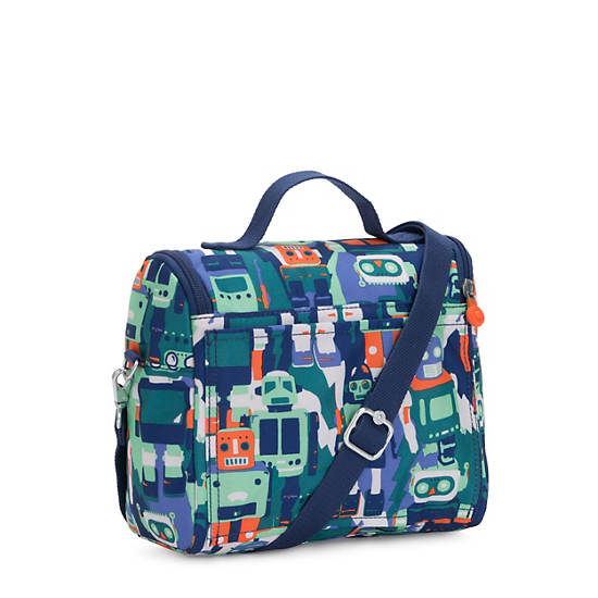 New Kichirou Printed Lunch Bag, Worker Blue, large