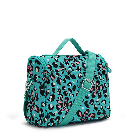 New Kichirou Printed Lunch Bag, Leopard Flower, large