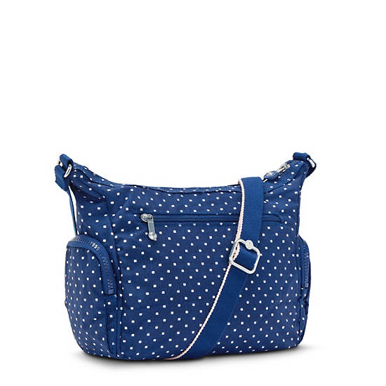 Gabbie Small Printed Crossbody Bag, Soft Dot Blue, large