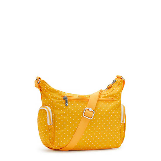 Gabbie Small Printed Crossbody Bag, Soft Dot Yellow, large