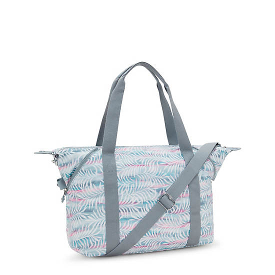 Art Printed Tote Bag, Palm Tree Leaves, large