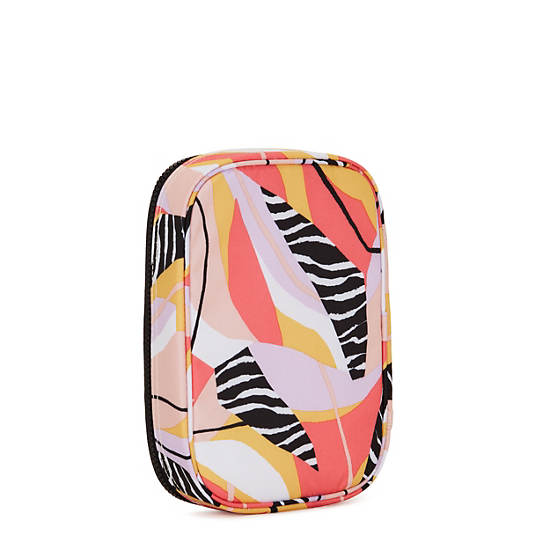 100 Pens Printed Case, Abstract Leave, large