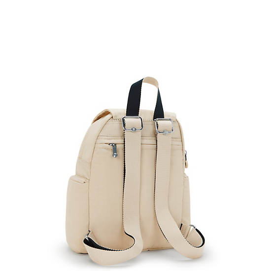 City Zip Mini Backpack, Back To Beige, large