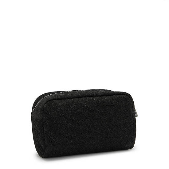 Gleam Sparkly Pouch, Going Out Black, large