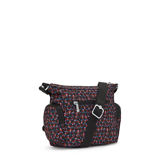Gabbie Mini Printed Crossbody Bag, Happy Squares, large Gabbie Mini Printed Crossbody Bag, Happy Squares, large