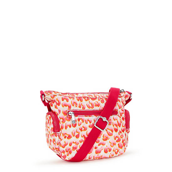 Gabbie Mini Printed Crossbody Bag, Pink Cheetah, large