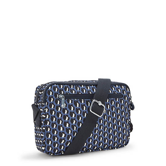 Abanu Medium Printed Crossbody Bag, 3D K Blue, large