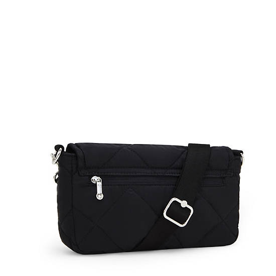 Aras Quilted Shoulder Bag, Cosmic Black Ql, large