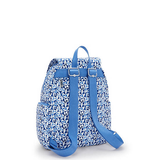 City Zip Small Printed Backpack, Cosmic Blue, large