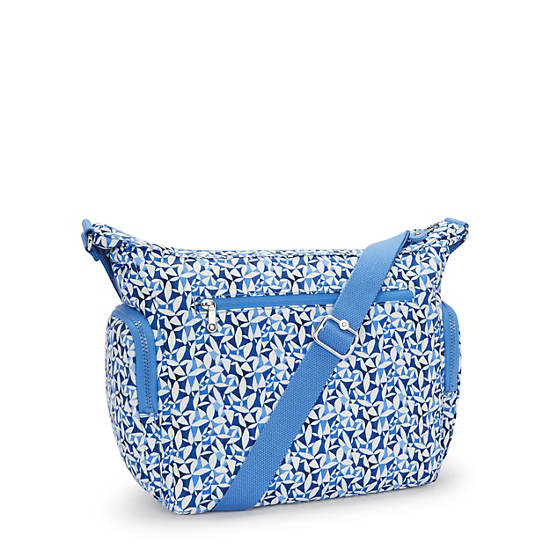 Gabb Printed Crossbody Bag, Cosmic Blue, large