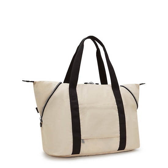 Art Medium Tote Bag, Back To Beige H, large