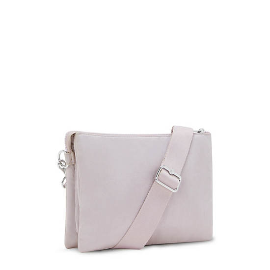 Riri Large Crossbody Bag - Gleam Silver | Kipling