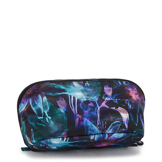 Mirko Medium Printed Toiletry Bag, Spectral Orchid, large