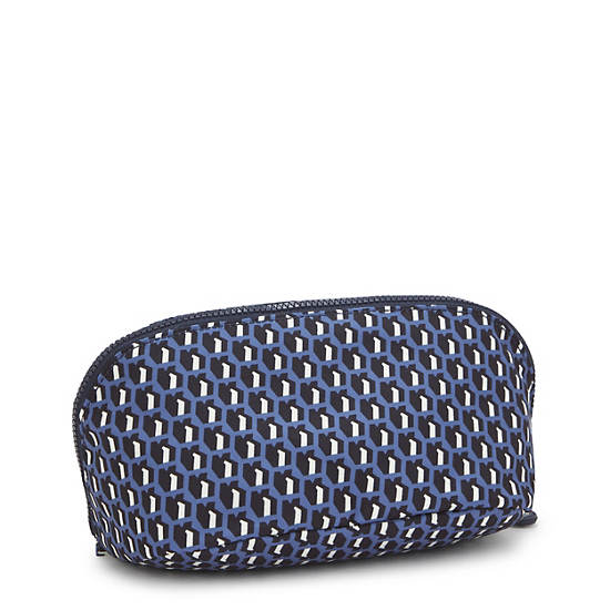 Mirko Medium Printed Toiletry Bag, 3D K Blue, large