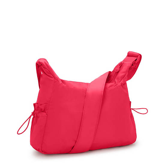 Gabb Small Smooth Satin Crossbody Bag, Simply Fucshia, large