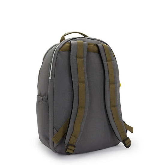 Seoul Extra Large 17" Laptop Backpack, Back To Grey, large