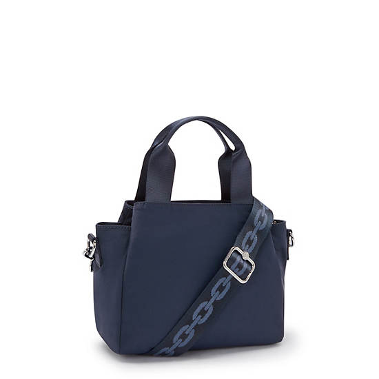 Cool Elysia Small Satin Shoulder Bag, Endless Blu F24, large