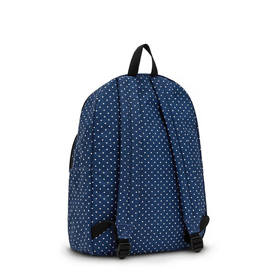 Curtis Large Printed 17" Laptop Backpack, Perri Blue Woven, large
