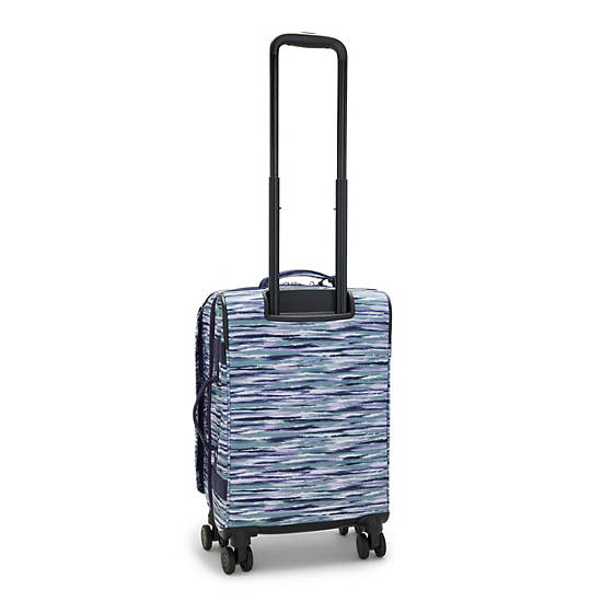 Spontaneous Small Printed Rolling Luggage, Brush Stripes, large