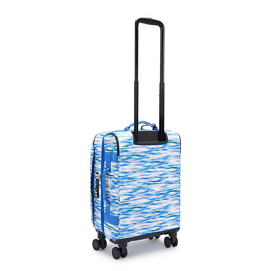 Spontaneous Small Printed Rolling Luggage, Diluted Blue, large