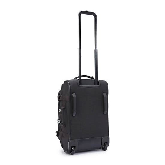 Aviana Small Rolling Carry-On Duffle Bag, Black Noir, large