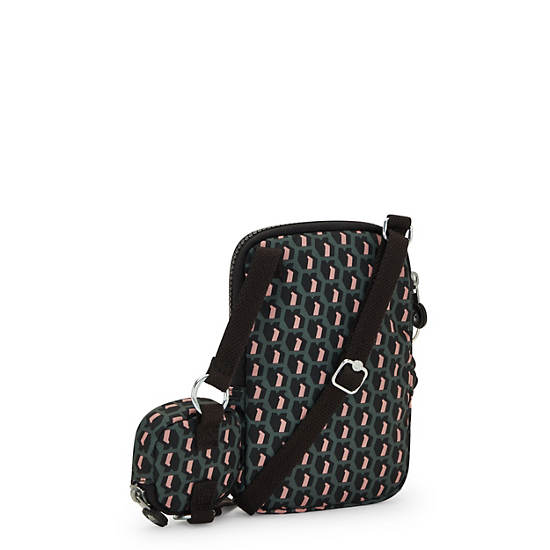 Elvin Printed Crossbody Phone Bag, 3D K Print, large Elvin Printed Crossbody Phone Bag, 3D K Print, large