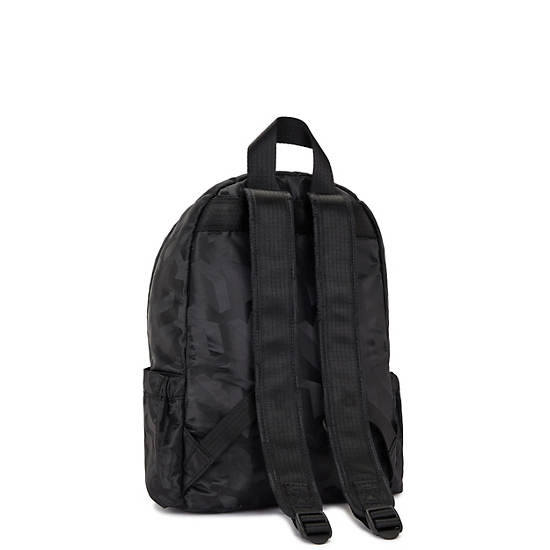Delia Printed Backpack, Black 3D K JQ, large