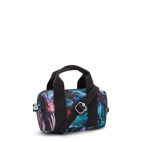 Bina Mini Printed Shoulder Bag, Spectral Orchid, large