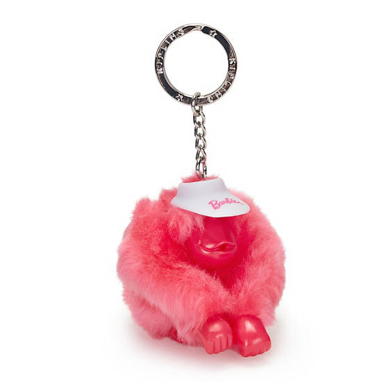 Barbie Monkey Keychain, Lively Pink, large