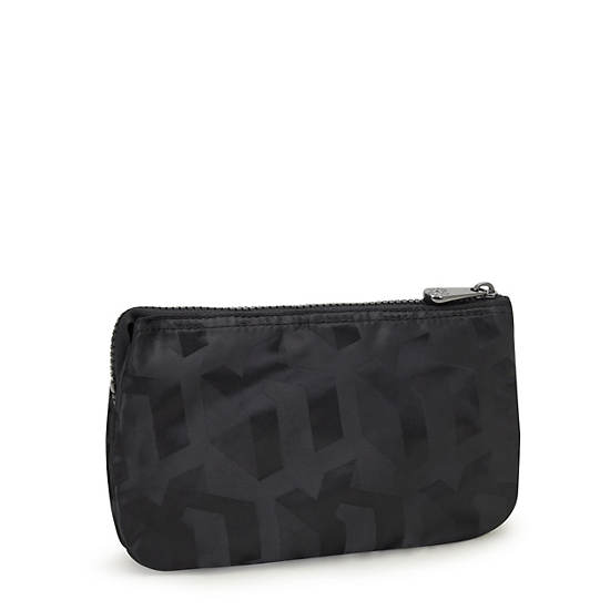 Creativity Extra Large Printed Wristlet, Black 3D K JQ, large