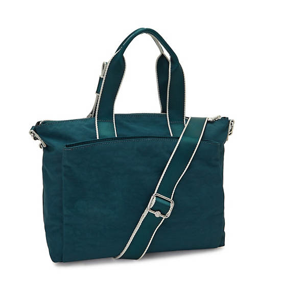 Kassy Tote Bag, Cosmic Emerald M5, large