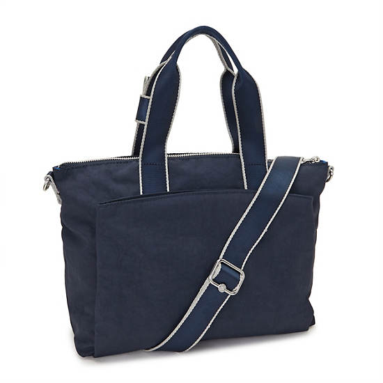 Kassy Tote Bag, Blue Bleu De23, large