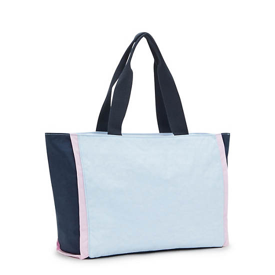 Nalo Tote Bag, Pink Blue, large