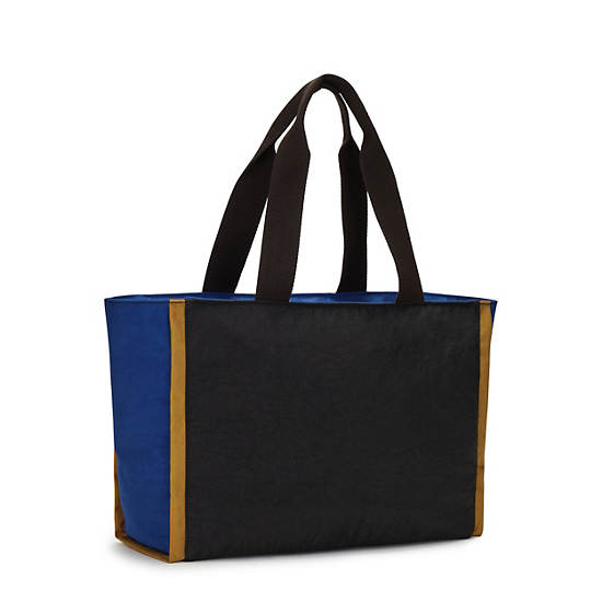 Nalo Tote Bag, Black Blue Beige, large Nalo Tote Bag, Black Blue Beige, large