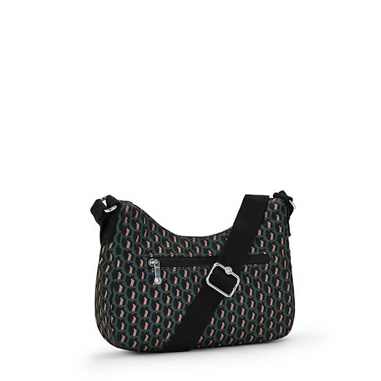 Ayda Printed Shoulder Bag, 3D K Print, large Ayda Printed Shoulder Bag, 3D K Print, large