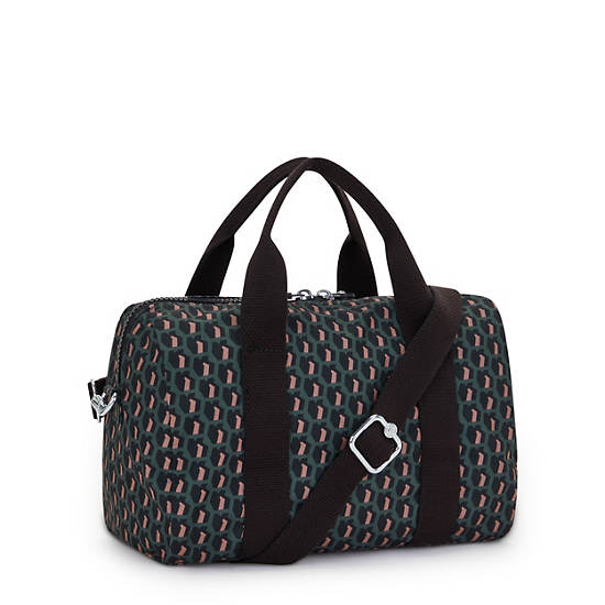Bina Printed Mini Shoulder Bag, 3D K Print, large Bina Printed Mini Shoulder Bag, 3D K Print, large