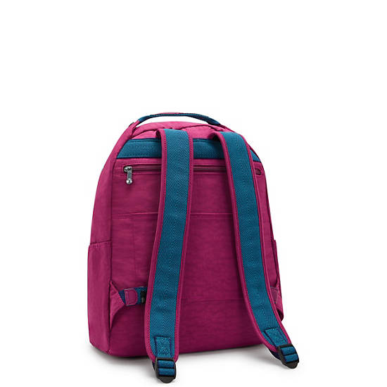 Micah 15" Laptop Backpack, Purple Fig WB, large