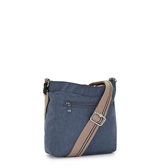 Fifer Crossbody Bag, Perri Blue Woven, large Fifer Crossbody Bag, Perri Blue Woven, large