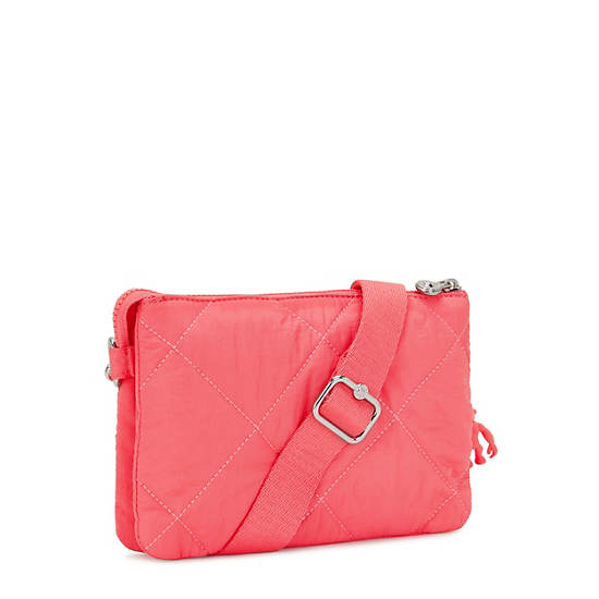 Riri Quilted Crossbody Bag, Cosmic Pink Quilt, large