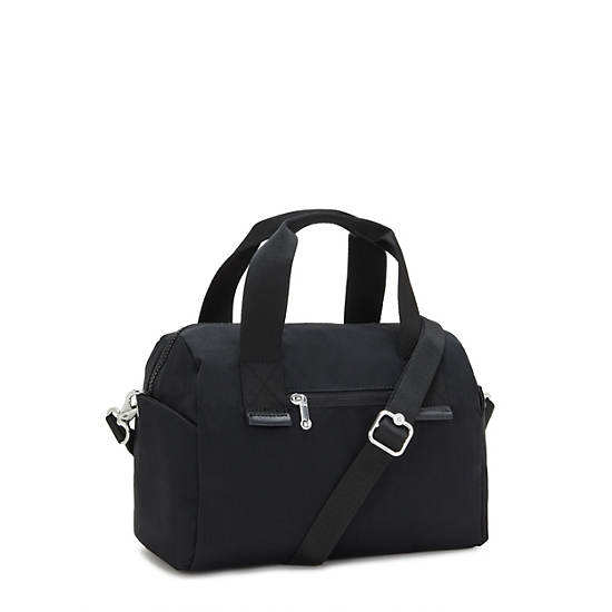 Addison Large Crossbody Bag, Black Embossed, large