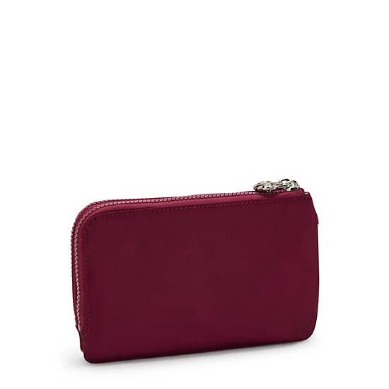 Nimita Wristlet Wallet, Lavish Purple Satin, large