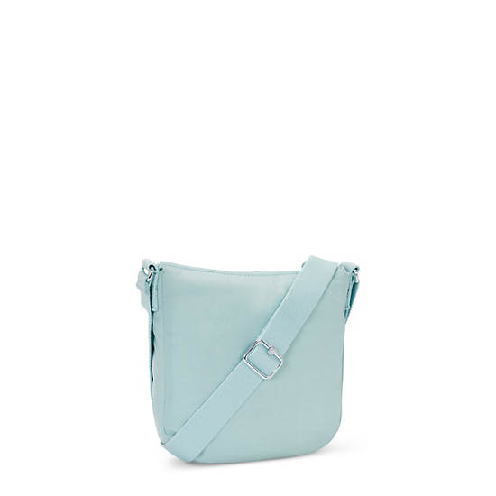 Libbie Crossbody Bag, Signature Green Embossed, large