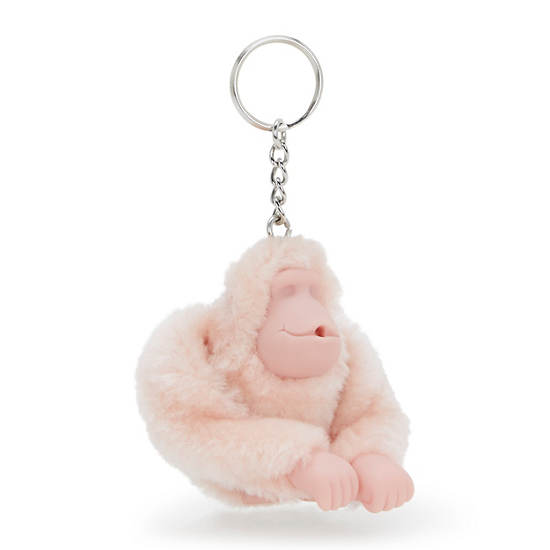 Sven Monkey Keychain, Pink Shine, large