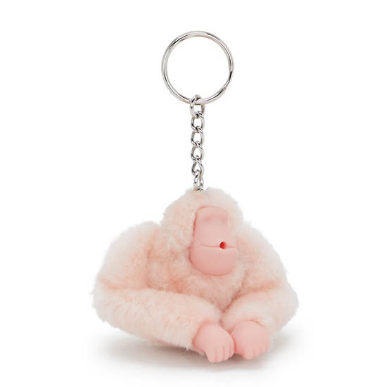 Sven Monkey Keychain, Pink Shine, large