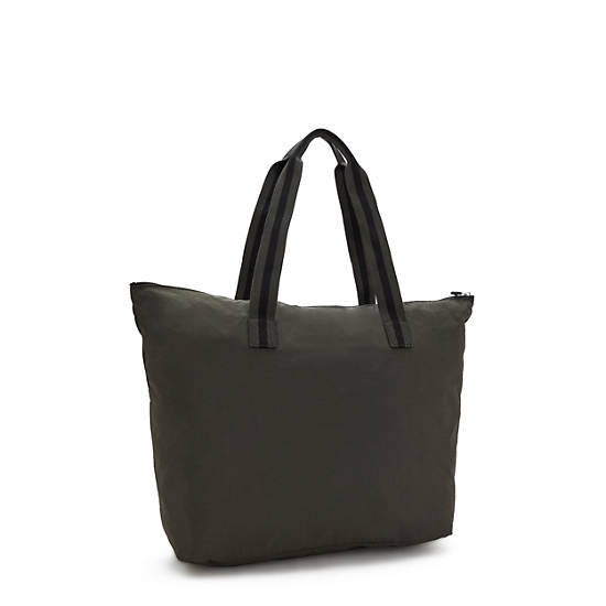 Davian Packable Tote Bag, Field Green, large