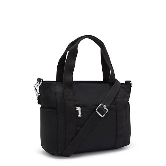 Jayla Small Tote Bag, Black Tonal, large