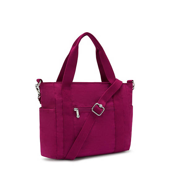 Jayla Small Tote Bag, Purple Fig, large