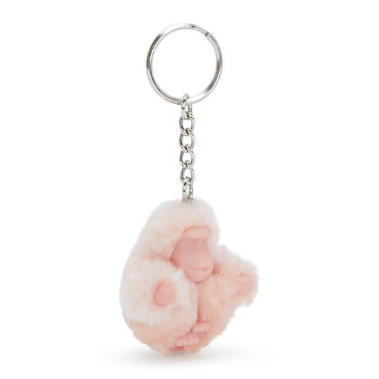 Sven Extra Small Monkey Keychain, Pink Shine, large