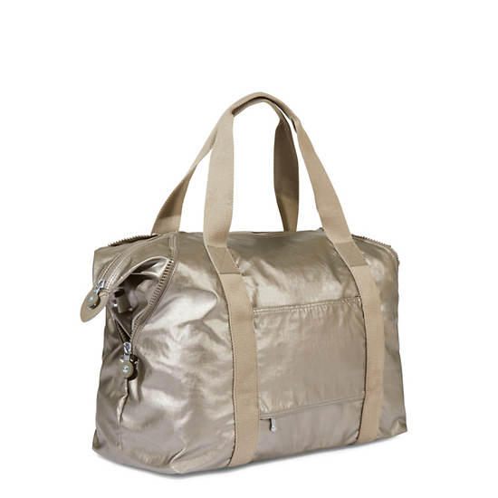 Art Medium Metallic Tote Bag, Artisanal K Embossed, large