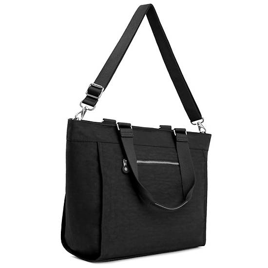 New Shopper Large Tote Bag, Black, large